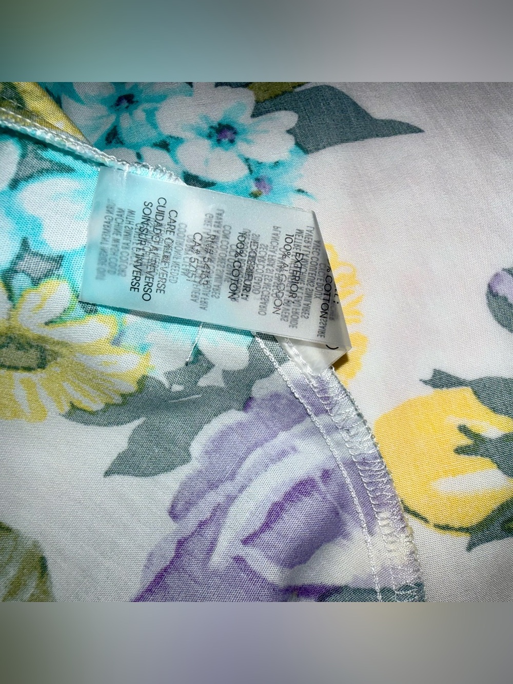 Calvin Klein Yellow & Purple Floral Shirtwaist Dress with Tie Belt - Picture 9 of 11